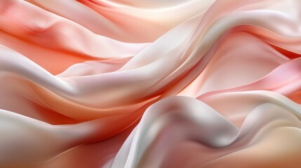 Obraz premium Soft, flowing silk fabric with a gradient color scheme.