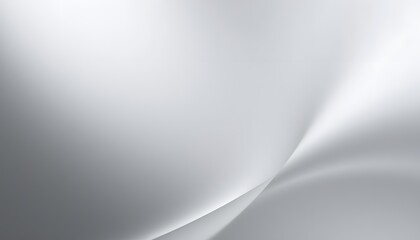 Silver Gradient Abstract Background with Smooth Curves and Lines