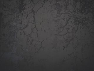 Faded dark background texture. Peeling paint on a concrete wall. Dark texture of old cracked...