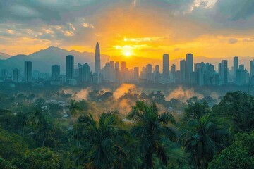 City Sunrise Mist