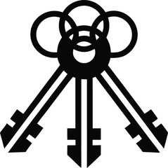 Obraz premium keys vector icon.