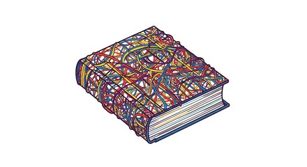 vector art  a book abstract modern minimalis colorfull