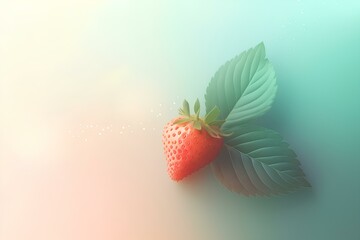 strawberry on a white background