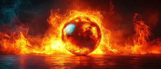 Fiery Disco Ball