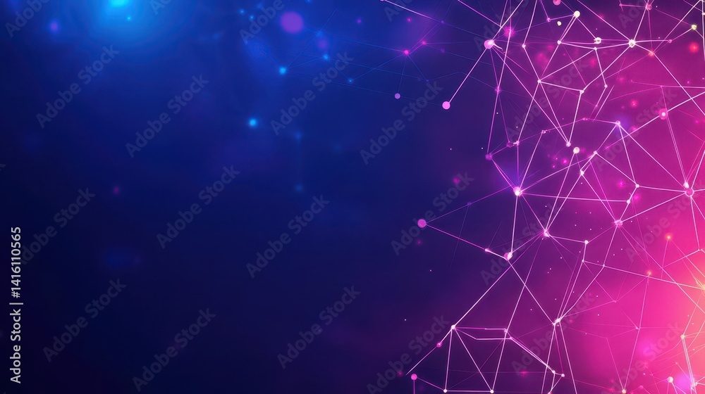 Fototapete Abstract vector background with simple geometric figures and dots Graphic design element and polygonal shape pattern