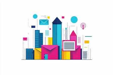 Accept document icon Thin line illustration set