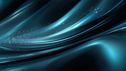 Futuristische blaue Lichtwellen