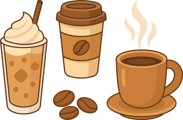 Delicious Coffee Drinks Iced Coffee, Hot Coffee, and Coffee to Go