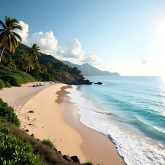 Beach and coastal area for perfect relaxation