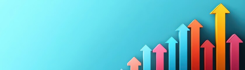 Banner sales growth concept Vector illustration