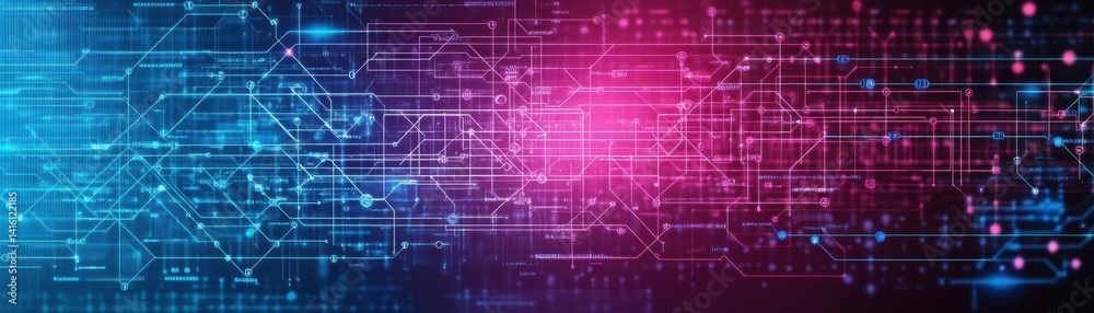 Poster Big data visual information background Social network concept Connection vector background