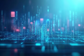 Big data technology Data science analysing artificial intelligence generative AI deep learning machine learning algorithm Neural flow network analytics innovation abstract futurist