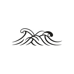 Obraz premium Abstract Water Waves on Transparent Background Design Style