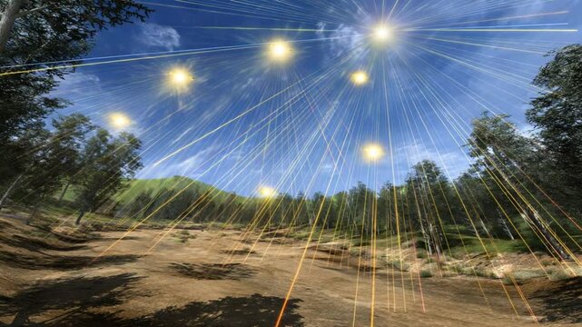 Anti Aircraft System Targeting Multiple Drones in High-Speed Action Generative AI