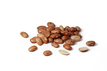 pinto beans isolated on white