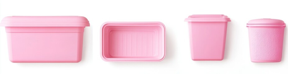Assorted Pink Storage Containers