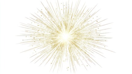 Fototapeta premium Golden Radiance: A Burst of Light and Sparkle