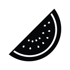 Watermelon Icon Vector Illustration,
