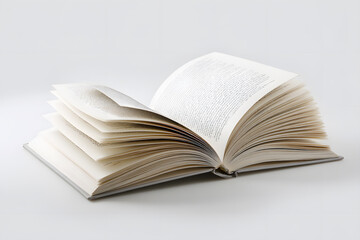 Fototapeta premium Closed book isolated on a clean white background simple and minimal