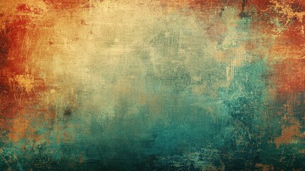 Fototapeta premium Abstract Textured Background with Warm Earthy Tones and Cool Teal Hues for Artistic Applications