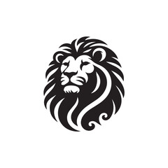 Obraz premium lion head vector illustration