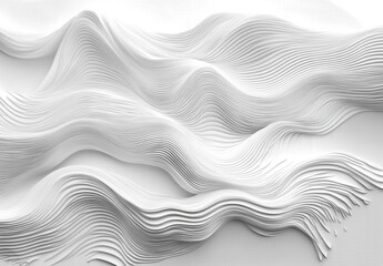 Obraz premium Abstract white wave pattern background.