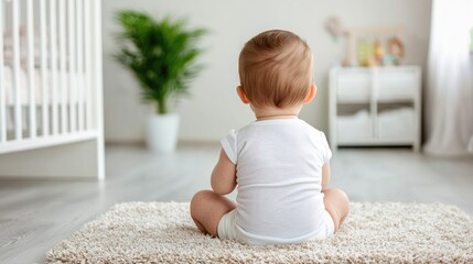 Fototapeta premium Anonymous person sitting in a modern interior