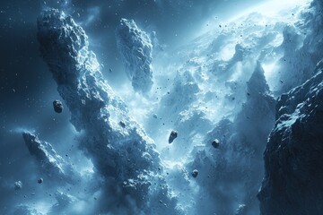 Frozen Cometary Landscape