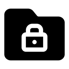 lock folder icon for illustration