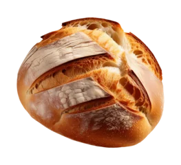 fresh baked bread isolated on transparent background