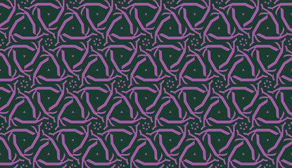 Fototapeta premium Purple color Pattern with abstract geometric design. Vector seamless illustration. Design for your interior wallpaper, fashion print, business presentation.
