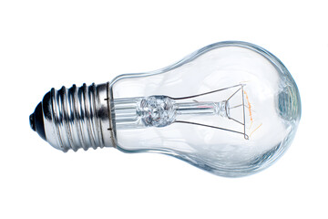 LED lightbulb isolated on white background representing modern energy-efficient lighting
