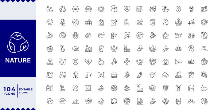  Pixel Perfect Environment Icon Set, environmental awareness and conservation efforts.Environment Icons. Eco-Friendly Vector Illustrations for Sustainability, Nature, and Green Solutions