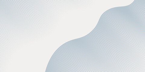 Abstract background with wavy blue lines on a white background. The blue lines create a flowing, textured pattern on the white surface. Minimal blue