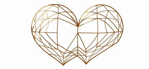Geometric_Heart_Design_Golden_Wireframe_on_White_Background_Abstract_Love_Symbol_Modern_Valentine_s_Day_Art_Unique_Decorative_Graphic_Element