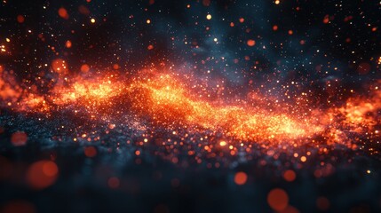 Obraz premium Fiery Sparks Explosion