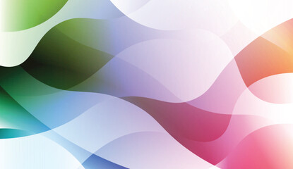 Abstract Wavy Background. For Business Presentation Wallpaper, Flyer, Cover. Vector Illustration with Color Gradient.