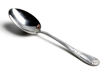 Wooden spoon isolated on white background symbolizing natural and rustic kitchenware