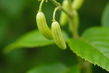 Macro Shot of Cardamom Pods Growing on the Plant