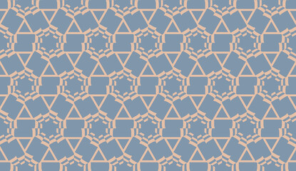 Obraz premium Curved line. Triangular style. Vector illustration.