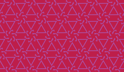 Fototapeta premium Pattern with abstract illusion triangles. Vector Seamless illustration. For your business, presentation, fashion print.