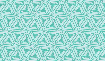 Smart background with decorative triangles layot. Vector illustration. Blue, turquoise color . Decorative design for you idea. Seamless