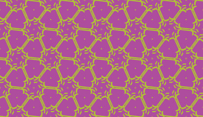 Vector Seamless illustration with pattern in triangles style. Curved line. Decorative design for For interior wallpaper, smart design, fashion print.