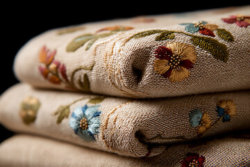 Fototapeta premium ancient textile embroidery,