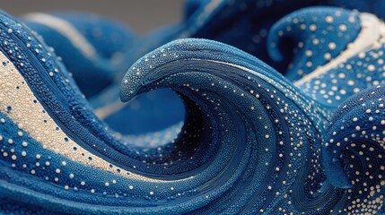Obraz premium a blue and white swirl with many small dots,stock image