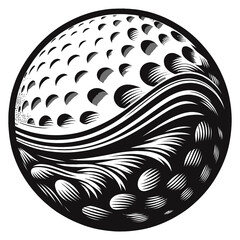golf ball vector