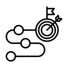 action plan single icon