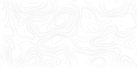 Geography landscape Topo contour map on white background, Topographic contour lines. Seamless pattern with lines Topographic map. Geographic mountain relief diagram line wave carve pattern. 