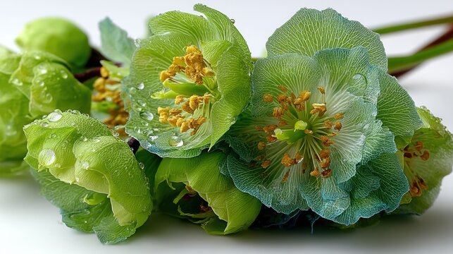 a Bupleurum, isolated on white background,stock photo