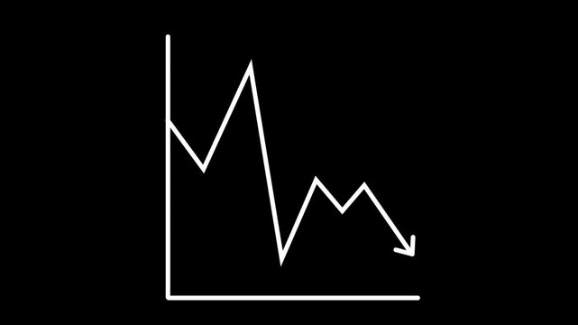 movement that shows a downward graph for a business